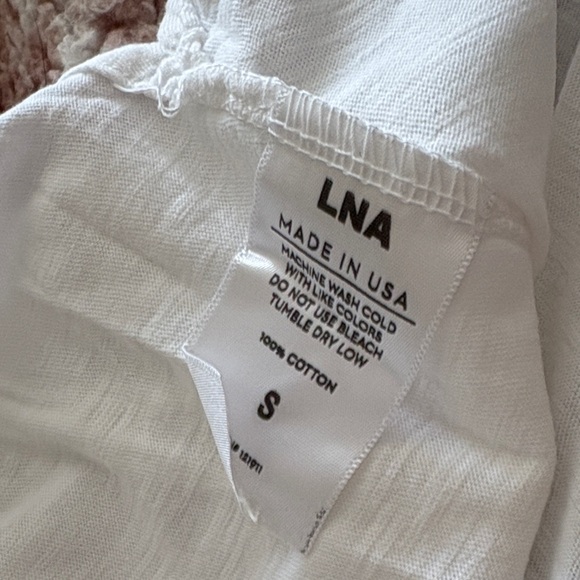 LNA White Cutout Tank Top - Picture 7 of 7